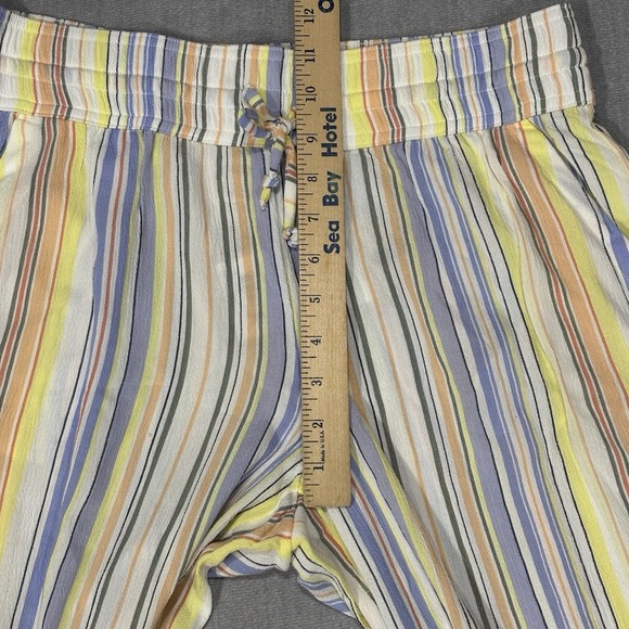 prAna Fernie Beach Pant Women's Medium Colorful Striped Lightweight Wide Leg - Picture 6 of 11